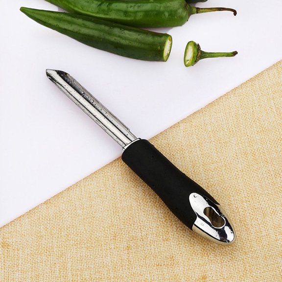 LOLIPPYY 2Pcs Stainless Steel Pepper Core Remover Tool with Hanging Hole Kitchen Accessory