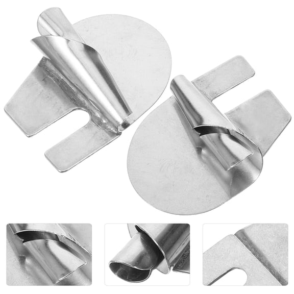 LOLIPPYY 2Pcs Stainless Steel Sewing Machine Hemming Accessory for Edge Rolling