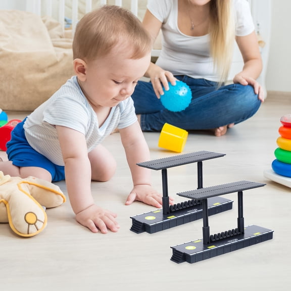 LOLIPPYY 2Pcs Station Platform Model with Durable Plastic Material for Railway Scenery Decoration