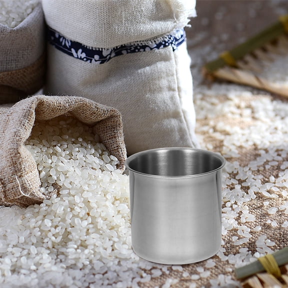 LOLIPPYY 2Pcs Steel Measuring Cups For Ingredient Measuring Minimalist Kitchen Use