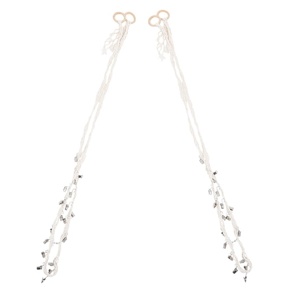 LOLIPPYY 2Pcs Stuffed Animal Corner Net Cotton White for Storage Stand