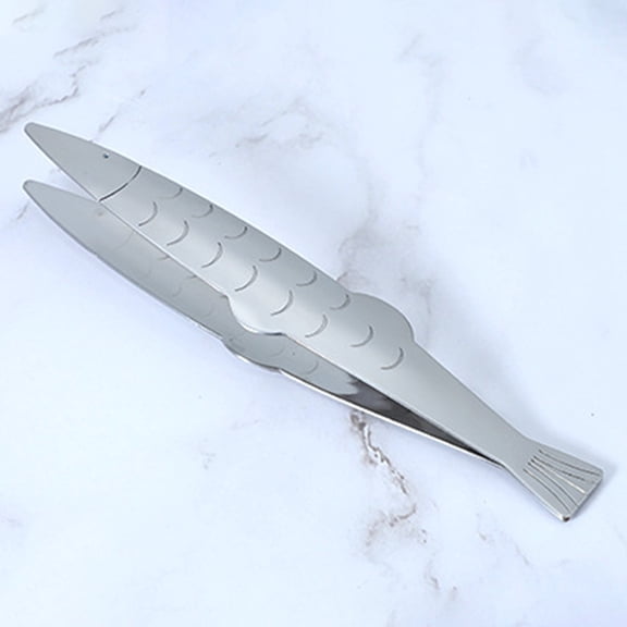 LOLIPPYY Stainless Steel Fish Bone Remover Tool, Plated Multifunctional Kitchen Accessory, 2 Pieces Set