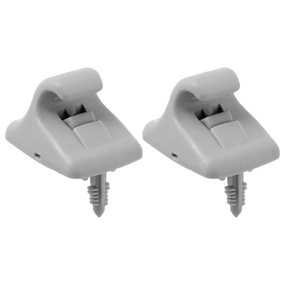 LOLIPPYY 2Pcs Sun Visor Clips for Car Durable Grey Visor Support Clamp Easy Installation Automotive Accessories