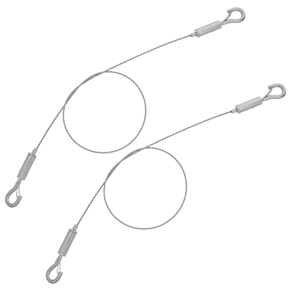 LOLIPPYY 2Pcs Suspended Ceiling Hooks for Hanging Stainless Steel Heavy Duty Wire Rope Kit