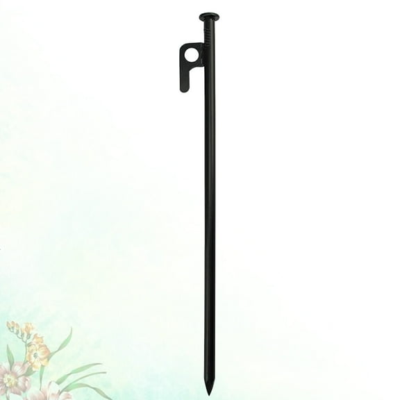 LOLIPPYY 2Pcs Tent Accessory Black Camping Tent Stakes Pegs Firm Stable Support for Gazebo Canopy