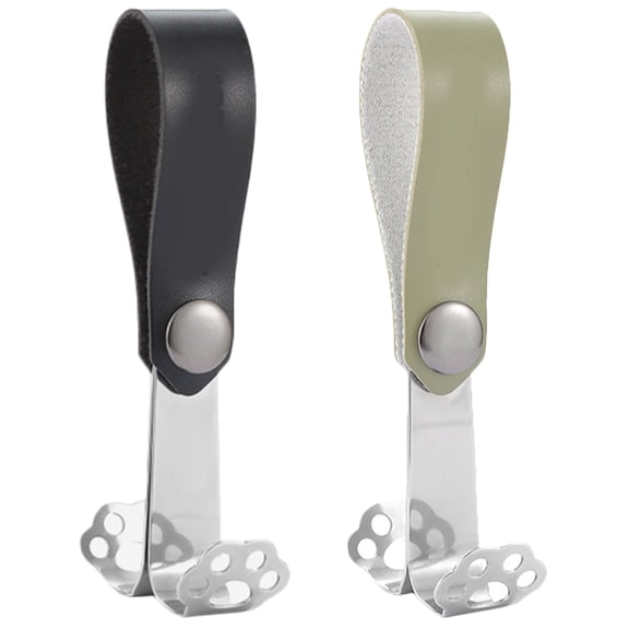 LOLIPPYY 2-Pack Stainless Steel Tent Hanging Hooks Straps for Camping Gear and Outdoor Equipment