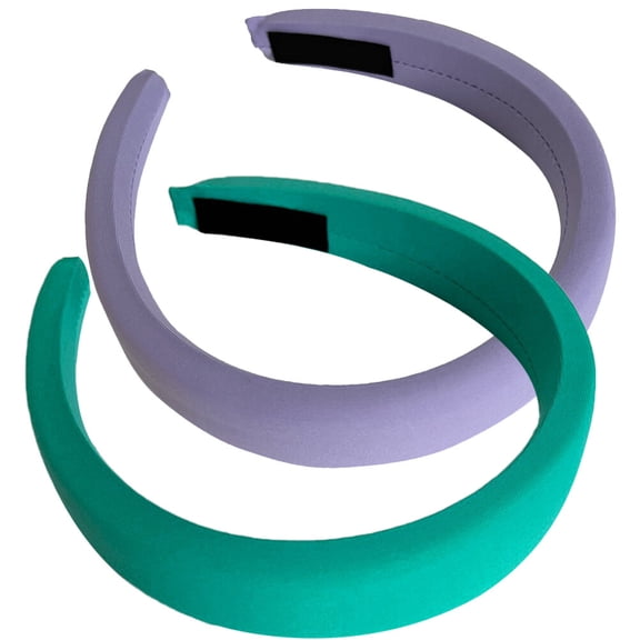 LOLIPPYY 2Pcs Thick Headband Sponge Simple Design Fashion Accessory for Girls Parties