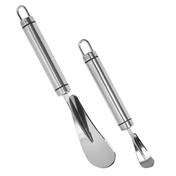 LOLIPPYY 2Pcs Time Saving Stainless Steel Citrus Peeler Orange Peeling Tool for Home and Commercial Use