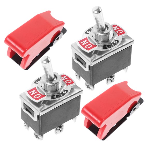 LOLIPPYY 2Pcs Toggle Switch with Safety Cover for Controlling Multiple Features