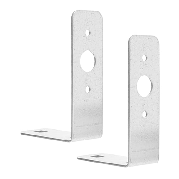 LOLIPPYY 2Pcs Trailer Tail Light Support Bracket Plated Silver L Shape with Reinforced Angle Iron