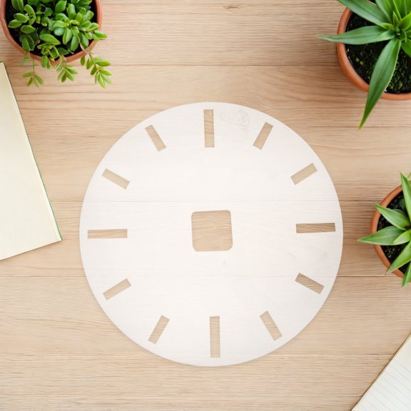LOLIPPYY 2Pcs Router Template for DIY Clock Board with Clear Clock Numerals Guide