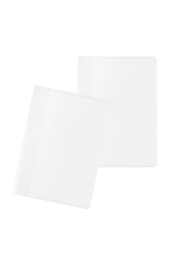 2Pcs Transparent Plastic Credit Card Holder Wallet Inserts Reusable Portable Card Organizer for Storage