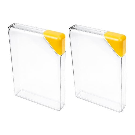 LOLIPPYY 2Pcs Transparent Slim Plastic Travel Bottle with Unique Triangle Cap for Outdoor