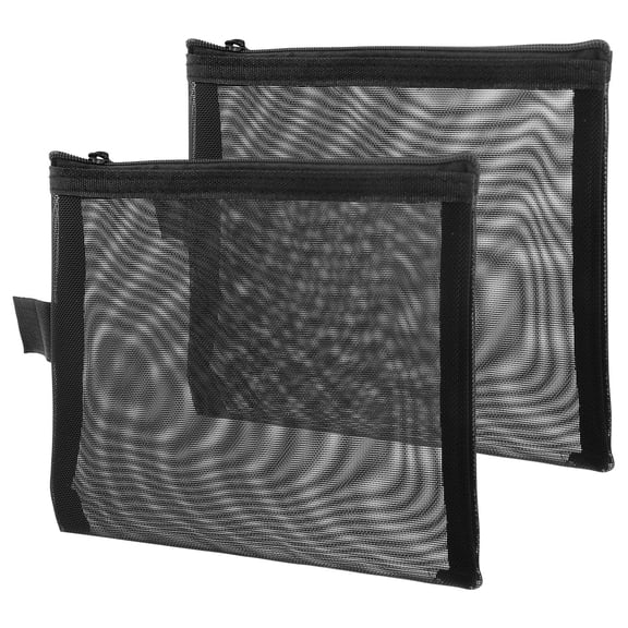 LOLIPPYY 2Pcs Travel Makeup Bag Mesh Storage for Women Weekend Getaway