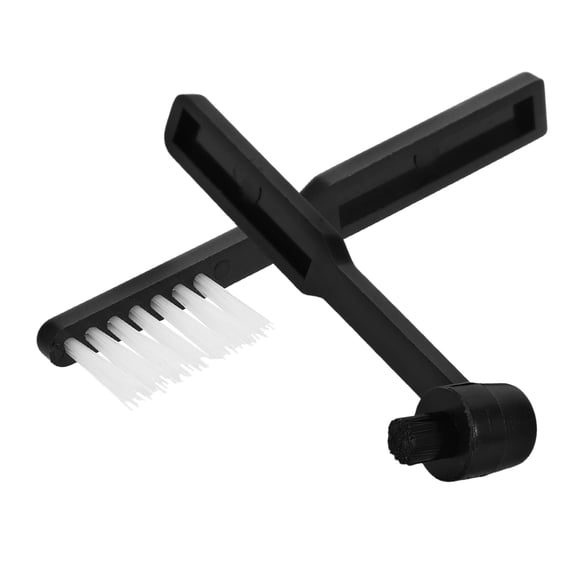 LOLIPPYY 2Pcs Turntable Stylus Cleaning Brush Black Vinyl Record Care Tool for Dust Removal
