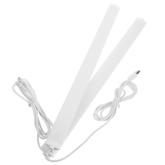 LOLIPPYY 2Pcs USB Powered White LED Reading Light Strip Flicker Free Lamp for Work and Study