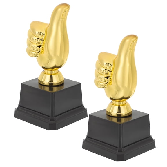 LOLIPPYY 2Pcs Unique Plastic Thumb Trophy Award for Game and Competition