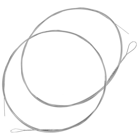 LOLIPPYY 2Pcs Universal Dulcimer Steel Strings Replacement for Rich Clear Tones