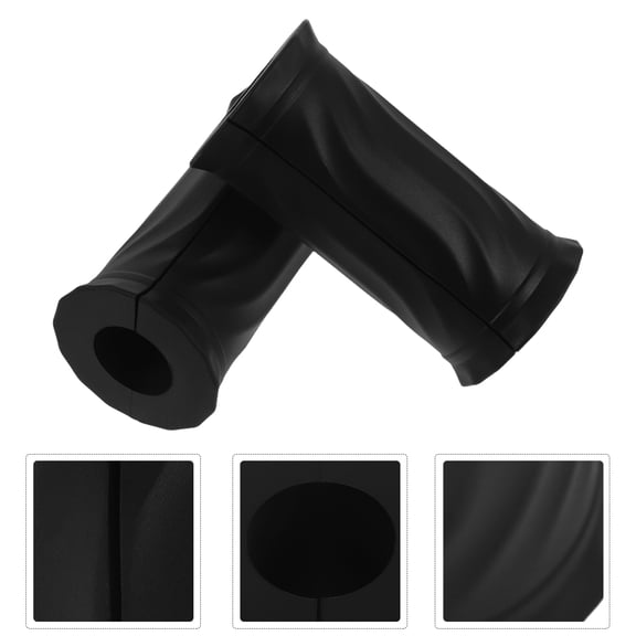 LOLIPPYY 2-Pack Universal Silicone Barbell Handle Grips for Comfortable Weightlifting and Gym Workout Support