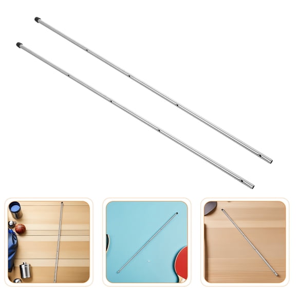 LOLIPPYY 2Pcs Universal Fit Stainless Steel Foosball Table Poles with Plastic Caps for Easy Installation