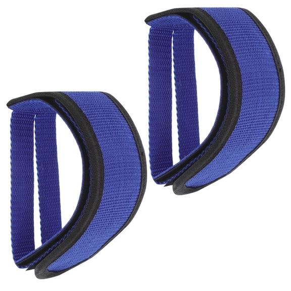 LOLIPPYY 2Pcs Universal Pedal Straps Bike Pedal Toe Straps Nylon for Casual Riders Blue