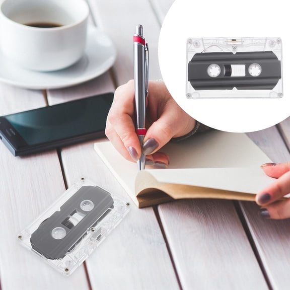 LOLIPPYY 2Pcs Universal Size Blank Cassette Tape 30 Min Record Time Convenient for DIY Voice and Music