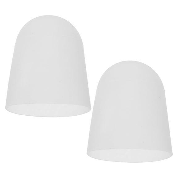 LOLIPPYY 2Pcs Universal White Flashlight Dome Diffuser Caps Non Glare Soft Lighting Cover