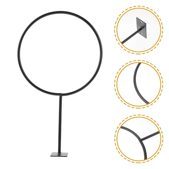 LOLIPPYY 2Pcs Wall Mounted Basketball Rack with Durable Iron Material for Stable Ball Display