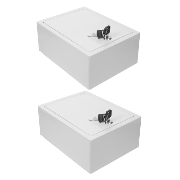 LOLIPPYY 2Pcs Wall Mounted Locking Milk Box with Waterproof Antisplash Design Outdoor Mailbox