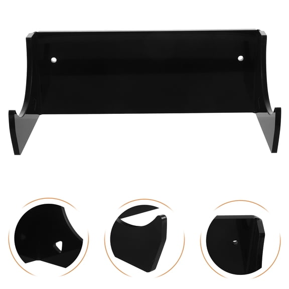 LOLIPPYY 2Pcs Wall Rolling Pin Holder Display Hooks for Rolling Pin Modern Design Acrylic .6*3.9*2.9in