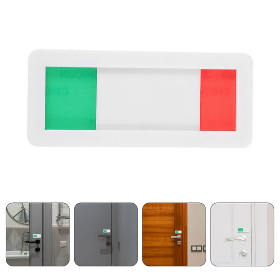 LOLIPPYY 2Pcs Washroom Sign PMMA Multi for Public Restrooms Room Status