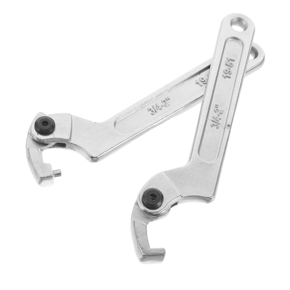 LOLIPPYY 2Pcs Water Meter Hook Nut Spanner Silver Alloy Steel with Shock Absorbing for Easy Water Meter Access