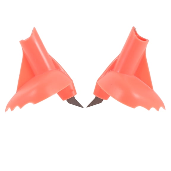 LOLIPPYY 2Pcs Watermelon Red Ski Pole Tips with Carbide Walking Stick Replacement for Outdoor Trekking and Hiking