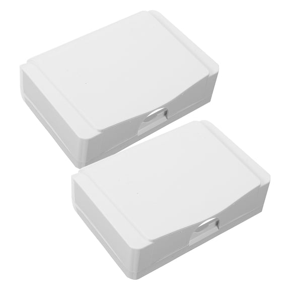 LOLIPPYY 2-Pack White Hard Plastic -Up Wall Cover Protector for Outlet Safety and Childproofing