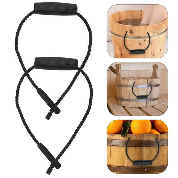 LOLIPPYY 2Pcs Wear Resistant Bucket Rope Handle Replacement for Household Pail Practical Use