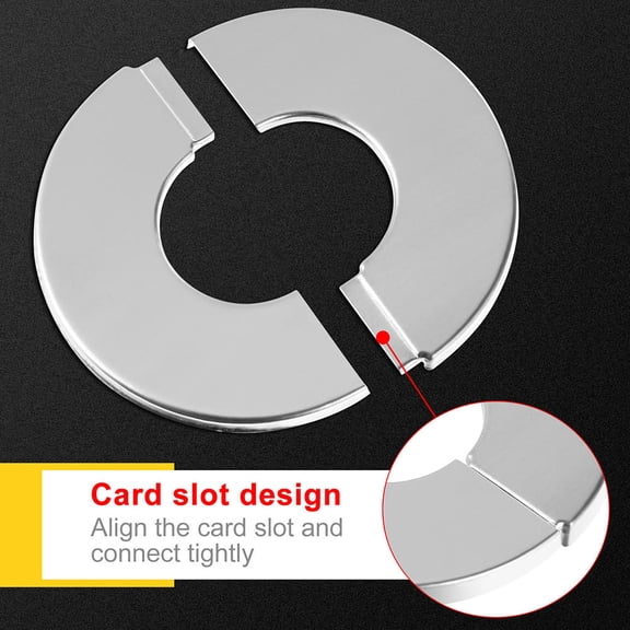 LOLIPPYY 2Pcs Wear Resistant Toilet Flange Covers with Easy Install Connect Slot