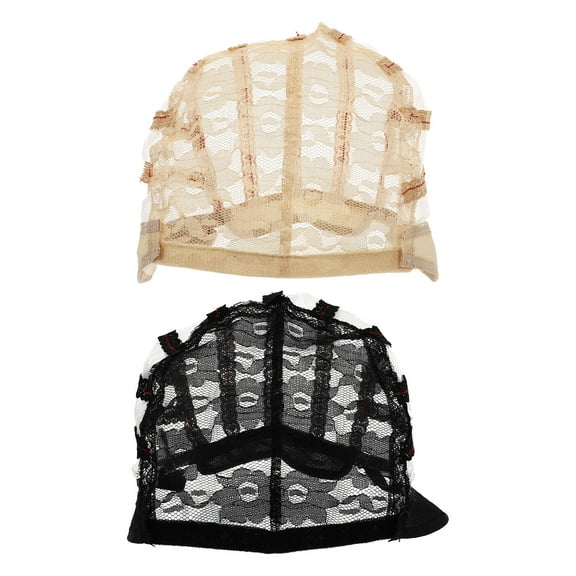 LOLIPPYY 2Pcs Weave Cap for Wig Making with Elastic Material in Skin Tone for Various Occasions