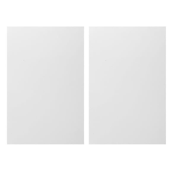 LOLIPPYY 2Pcs White Aluminum Blank Signs for Sublimation Durable Metal Plates for Heat Transfer