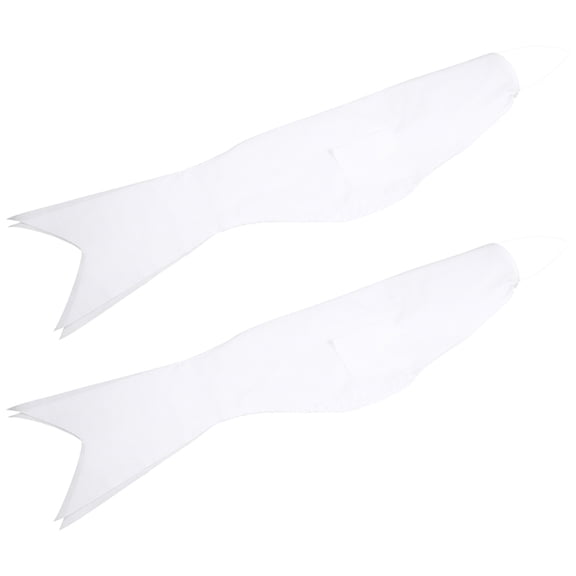LOLIPPYY Set of 2 White Blank Carp Windsock Streamers for Craft Painting and Outdoor Yard Decoration