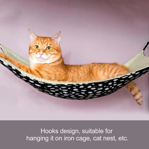 LOLIPPYY 2Pcs White Cat Swing Hammock Breathable Hanging Bed for Rest and Sleep