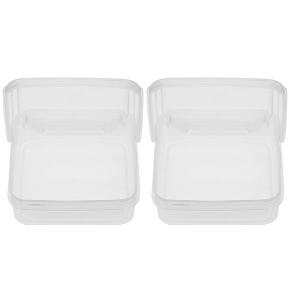 LOLIPPYY 2Pcs White Cheese Butter Boxes Food Storage Holders for Kitchen and Dining