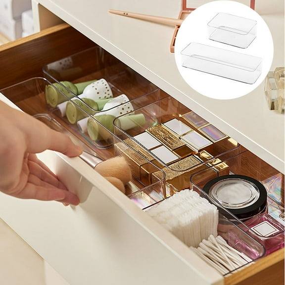 LOLIPPYY 2Pcs White Kitchen Storage Box Premium PP Material Convenient Storage Case for Household