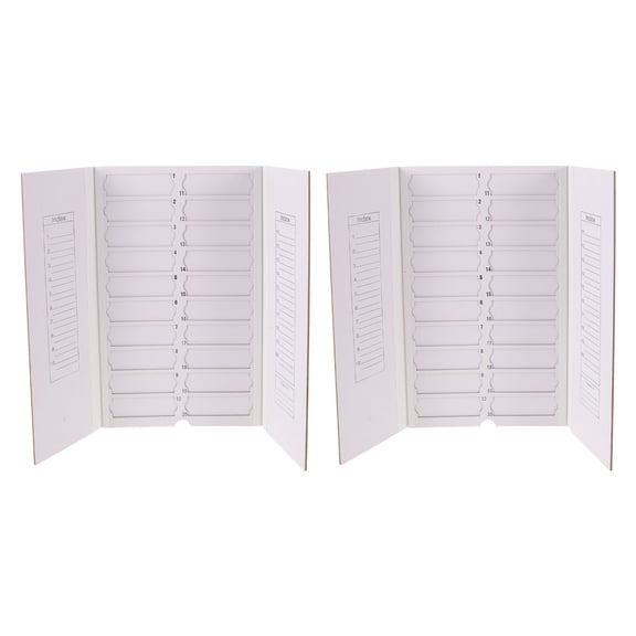 LOLIPPYY 2-Pack White Glass Slide Rack for Laboratory Use, Efficient Slide Drying and Safe Storage Solution