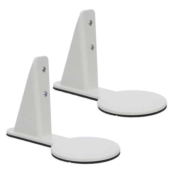 LOLIPPYY 2Pcs White Metal Pegboard Desk Mount Brackets Heavy Duty Shelf Supports for Workspace
