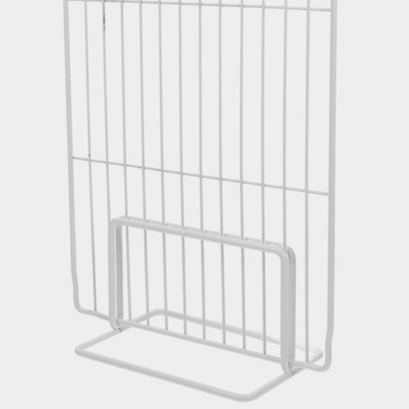 LOLIPPYY 2Pcs White Metal Refrigerator Divider Base Sturdy Iron Design for Freezer and Closet Use