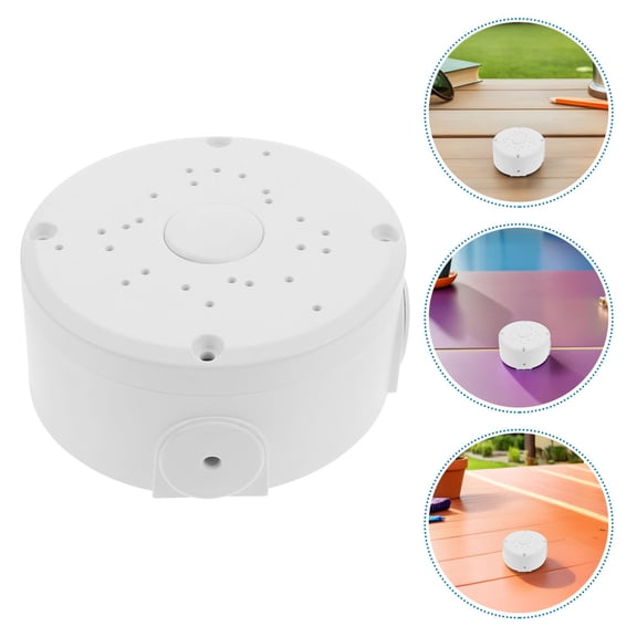 LOLIPPYY 2Pcs White Outdoor Camera Mount Bracket with Weatherproof Cable Concealment Box