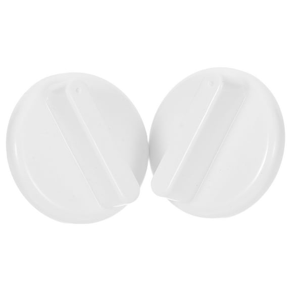 LOLIPPYY 2-Pack White Temperature Control Knobs for Refrigerator and Freezer with Clear Markings Replacement
