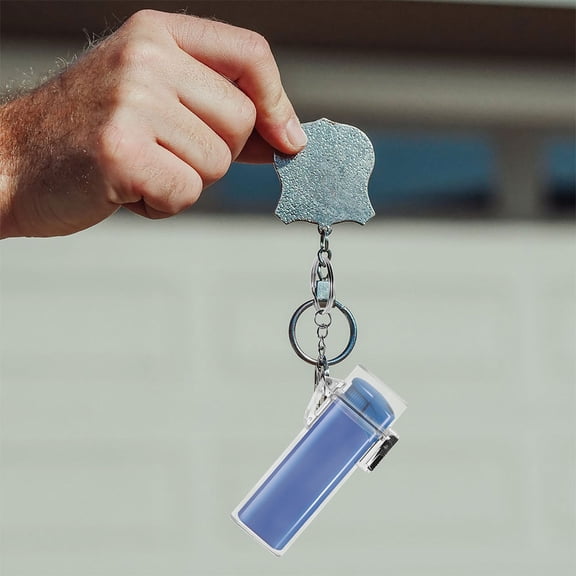 LOLIPPYY 2Pcs White Travel Lighter Case Waterproof Shell Keychain Holder Protective Sleeve