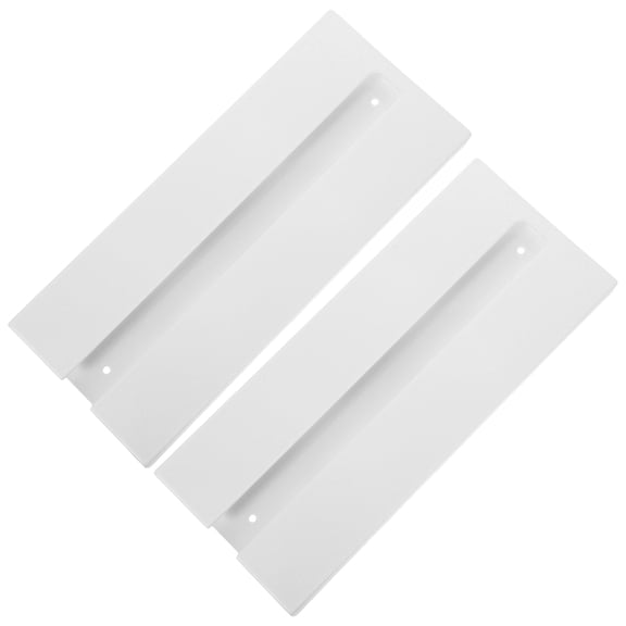 LOLIPPYY 2-Pack White Under Cabinet Wine Glass Holder Rack Stemware Storage Organizer for Kitchen and Bar