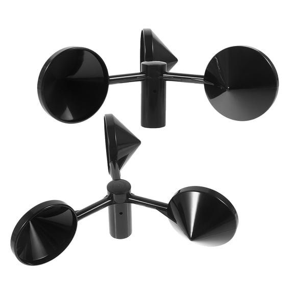 LOLIPPYY 2Pcs Wind Speed Anemometer Outer Shell Black for Daily Use Wind Sensor